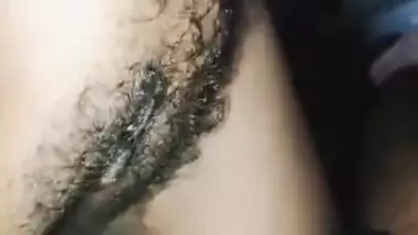 Hairy pussy of Mizoram XXX girl gets drilled with Desi guy's cock
