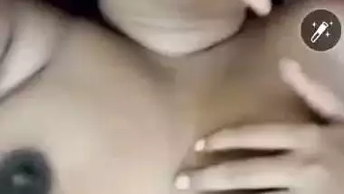 Big boobs wife sharing with husband friend on video call
